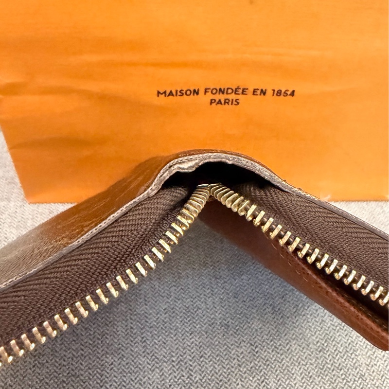 真品 Louis Vuitton LV路易威登 Zippy Organizer M60002 經典原花多功能拉鍊長夾 護照夾 支票夾-10