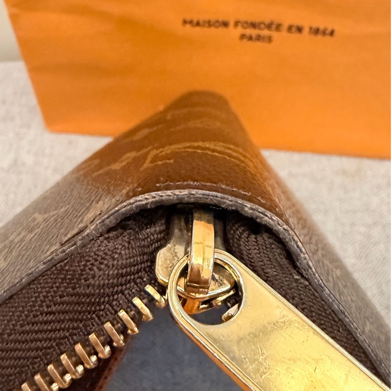 真品 Louis Vuitton LV路易威登 Zippy Organizer M60002 經典原花多功能拉鍊長夾 護照夾 支票夾-11