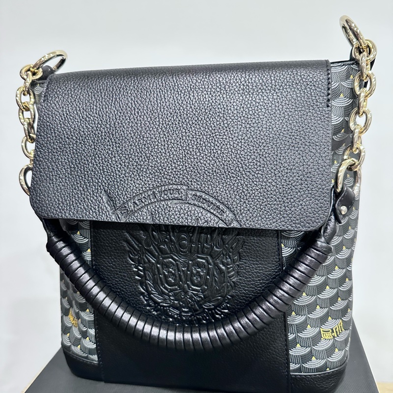 [FAURE LE PAGE]-稀有絕版-Boho經典龍鱗紋-肩背/斜背兩用包-5