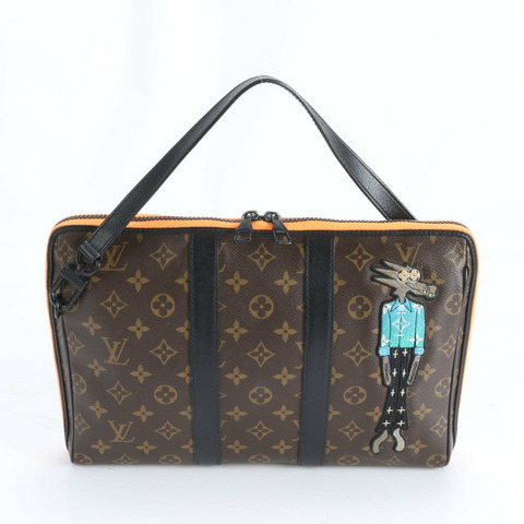 路易威登 Monogram LV Friends Keepall 旅行包 M80130 皮革第二件包 男士手拿包
