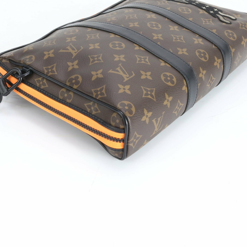 路易威登 Monogram LV Friends Keepall 旅行包 M80130 皮革第二件包 男士手拿包-3