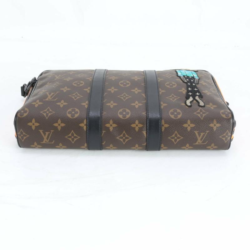 路易威登 Monogram LV Friends Keepall 旅行包 M80130 皮革第二件包 男士手拿包-5