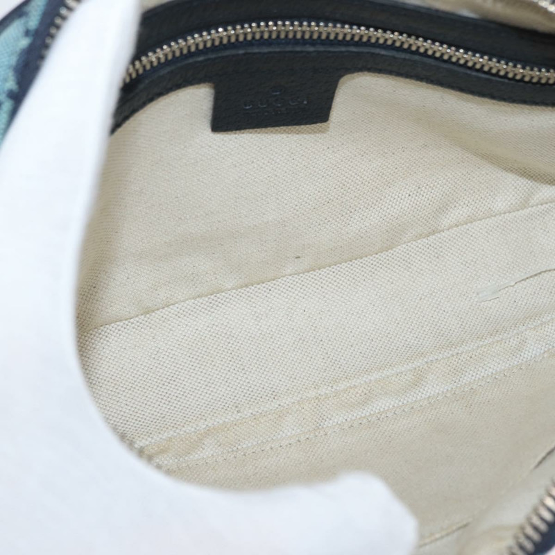 【日本直送】GUCCI GG帆布腰包 銀藍色 658657 正品 ka2423V-9