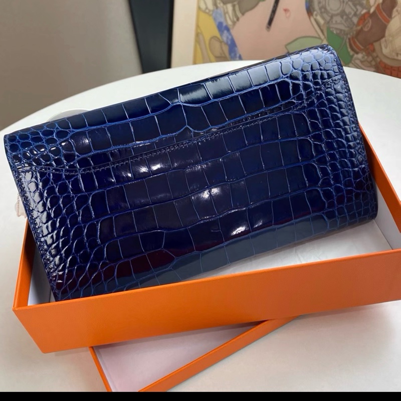 Hermes愛馬仕 Constance togo寶石藍銀扣方塊 U刻-2