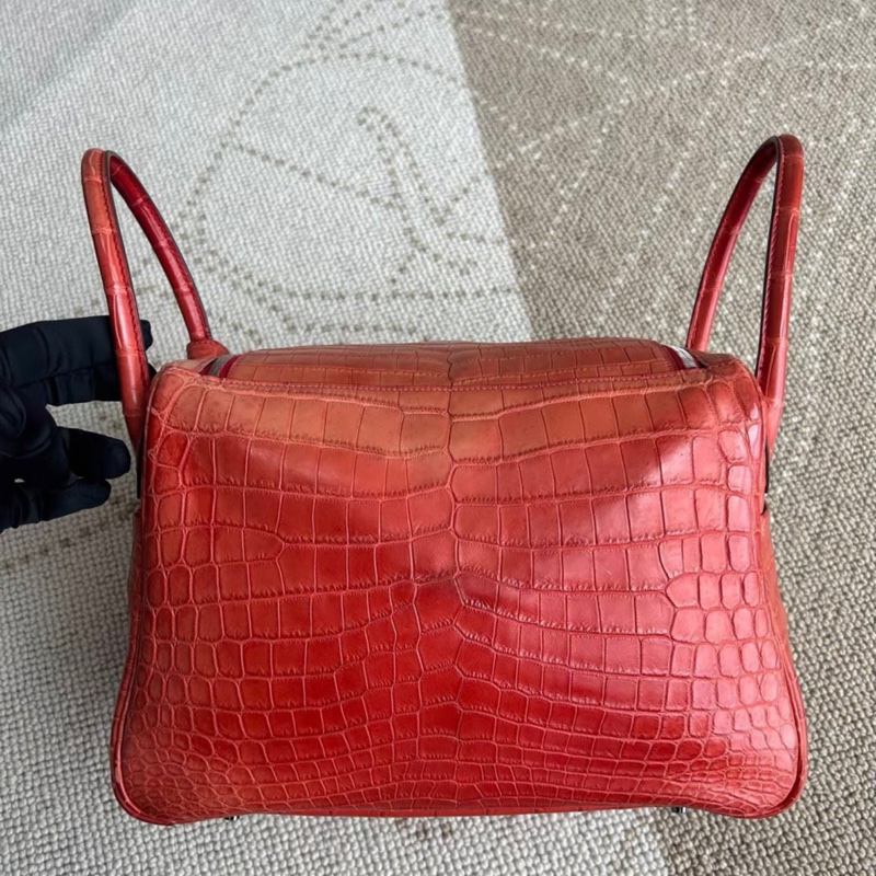 98新 lindy 30 三文魚色銀扣霧面 框Q附件塵袋-1