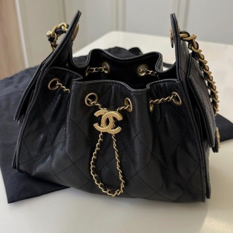 全新 Chanel 26C mini bag 荔枝牛皮-0