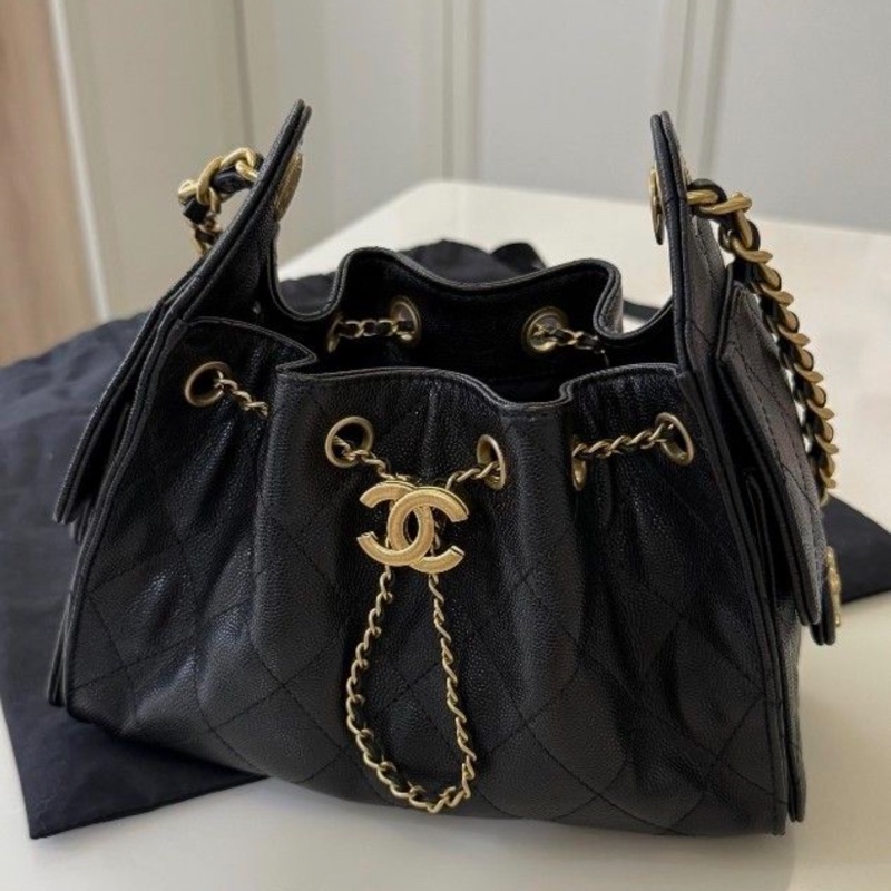 全新 Chanel 26C mini bag 荔枝牛皮-8