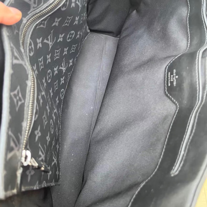 【97新 ✨ 全網最甜價！】LV GRAND SAC 男女通用 黑色老花拼皮tote手提公文包 （下單前先詢問庫存❗️）-13