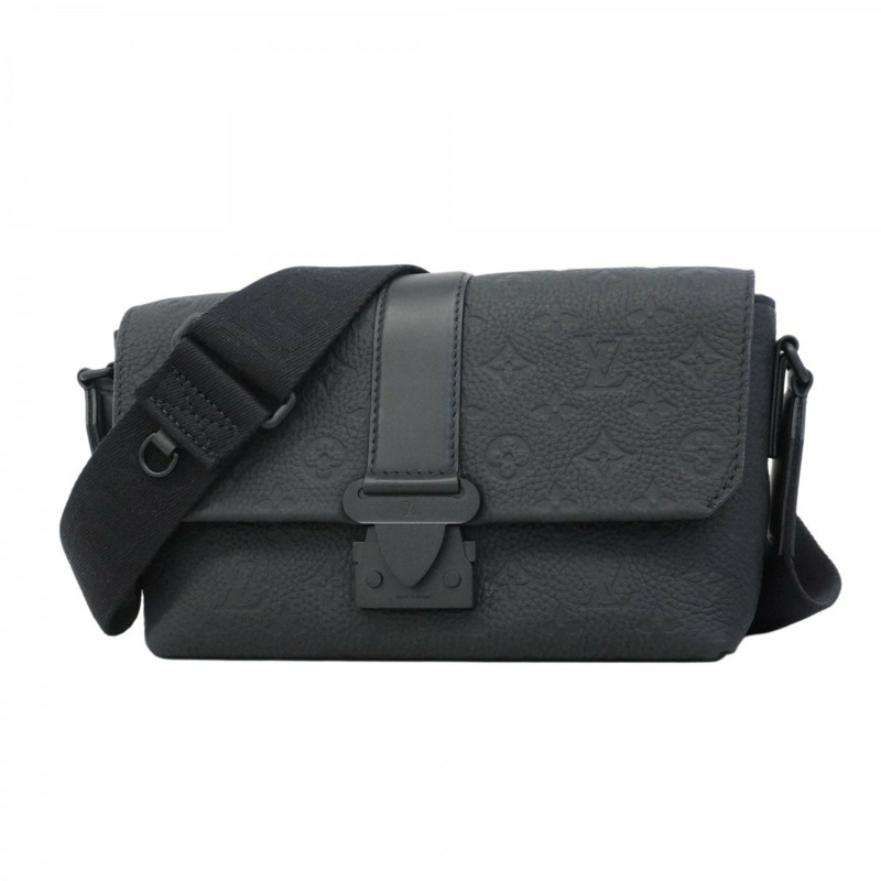 路易威登 Monogram Taurillon S Cape 單肩包 M23741 黑色 男士-0