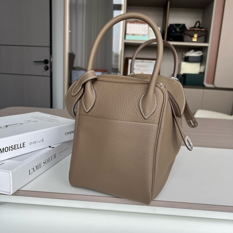 愛馬仕 Hemerslindy30 大象灰銀扣-1