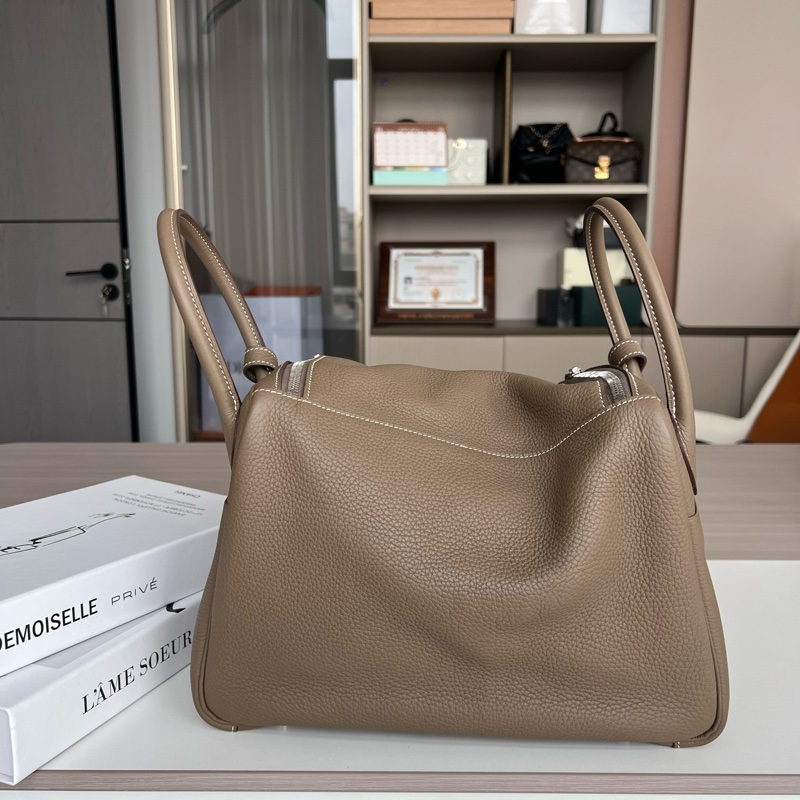 愛馬仕 Hemerslindy30 大象灰銀扣-3