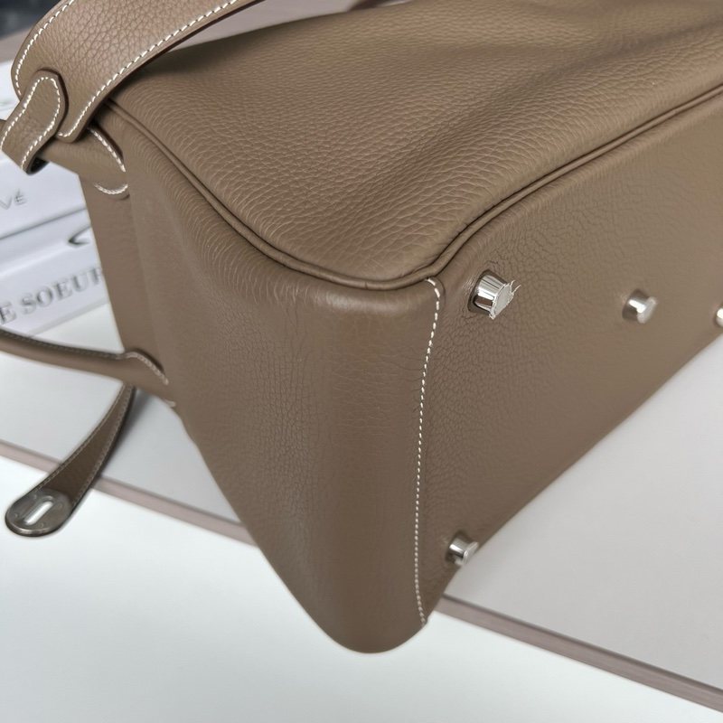 愛馬仕 Hemerslindy30 大象灰銀扣-10