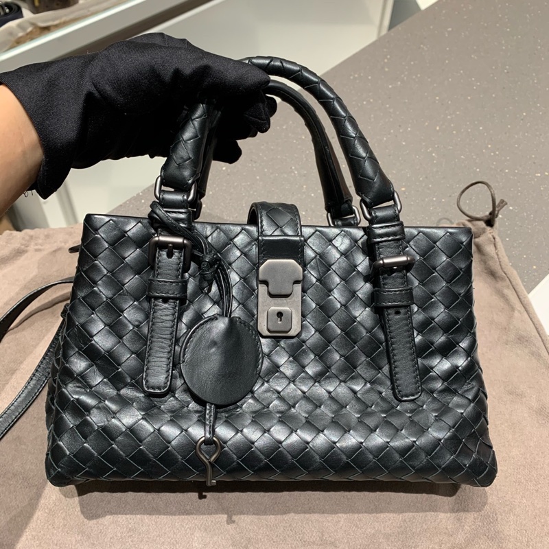 Bottega Veneta Roma BV葆蝶家 編織黑色-0