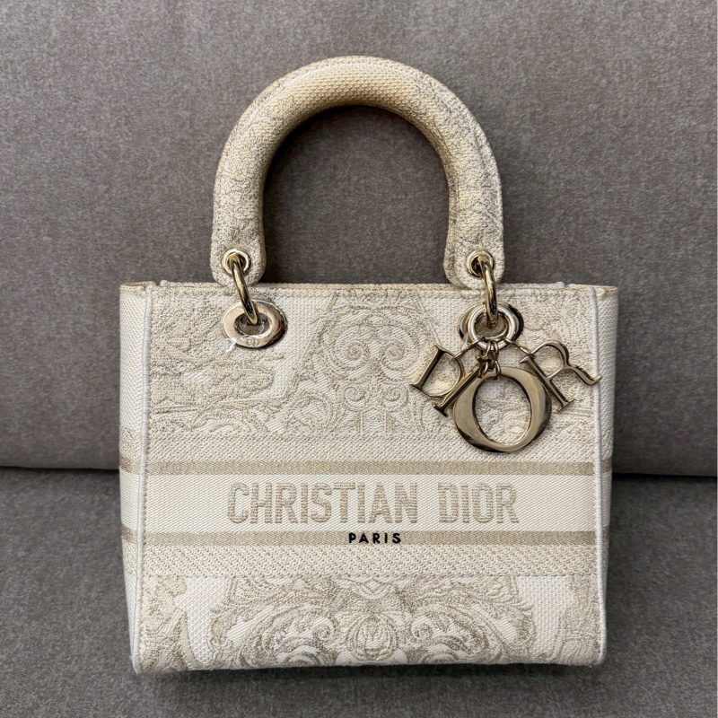 DIOR D-lite刺繡黛妃包-0