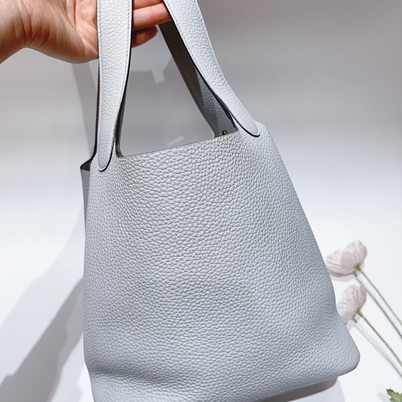 有票❤️愛馬仕 Hermes Picotin菜籃子22聖杯藍-17