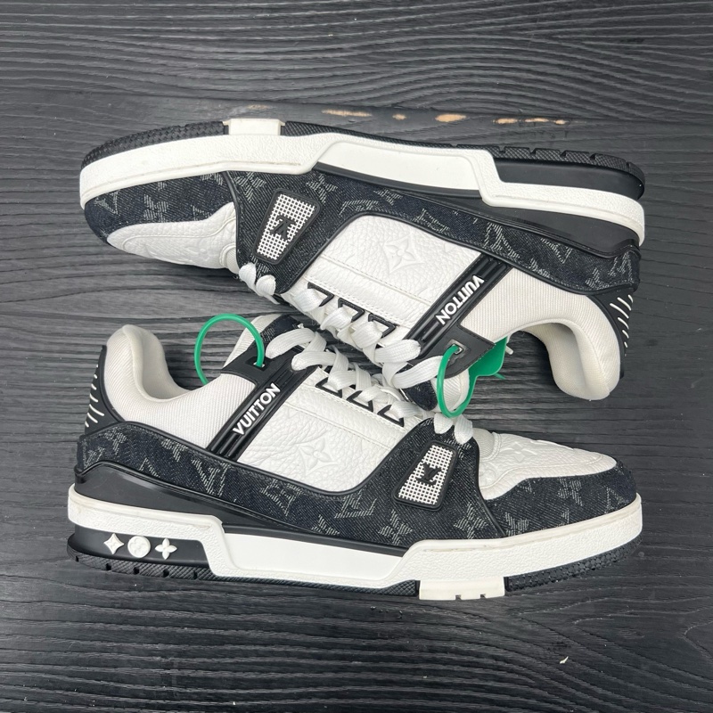 99新 lv trainer 黑白牛仔 7碼 =41碼-5