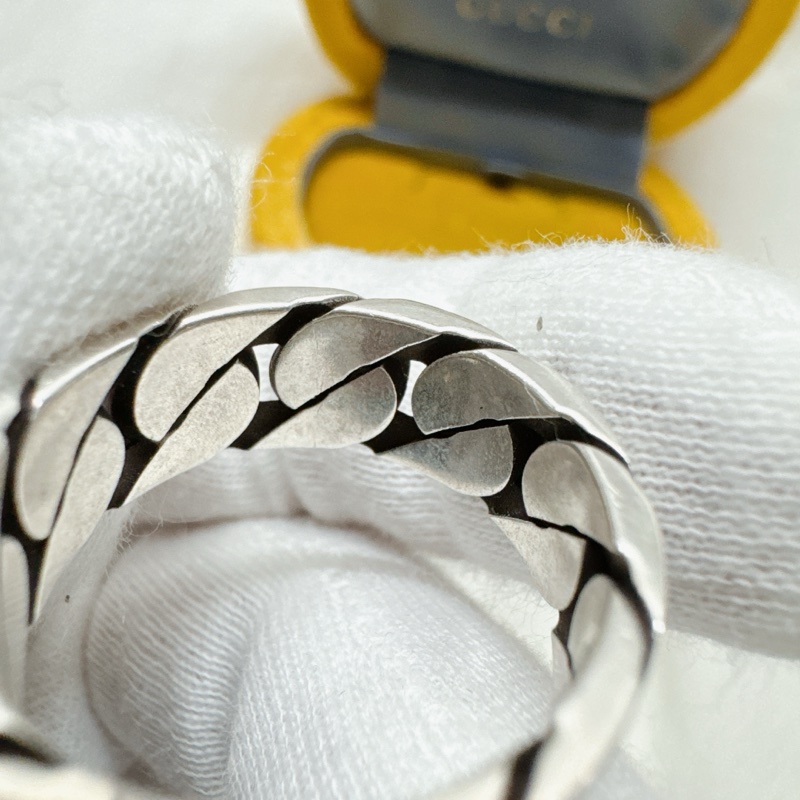 全新正品Gucci Interlocking G純銀戒指 Gucci戒指 Gucci銀戒 Gucci配件-15