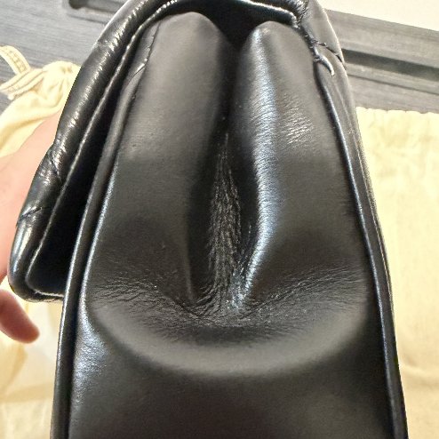 TORY BURCH Kira 納帕皮革鑽石格紋縫線手提/斜背二用包 (黑色)-5