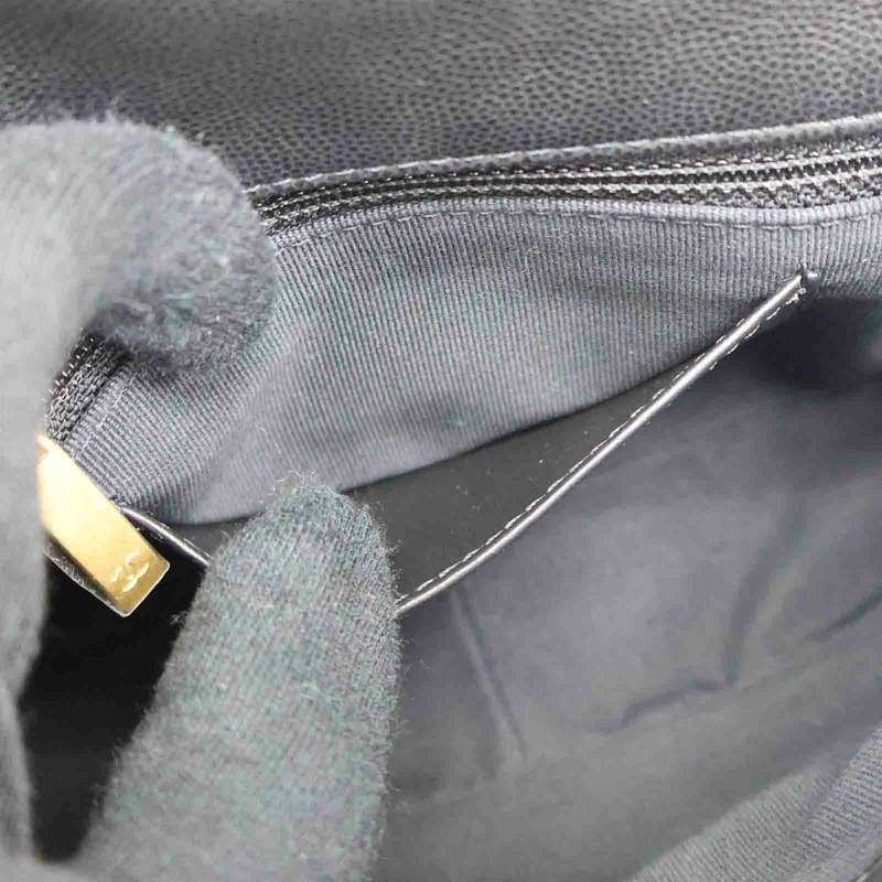 黑色 荔枝紋 牛皮 鍊帶 肩背包【CHANEL 香奈兒】 AS4594B-5