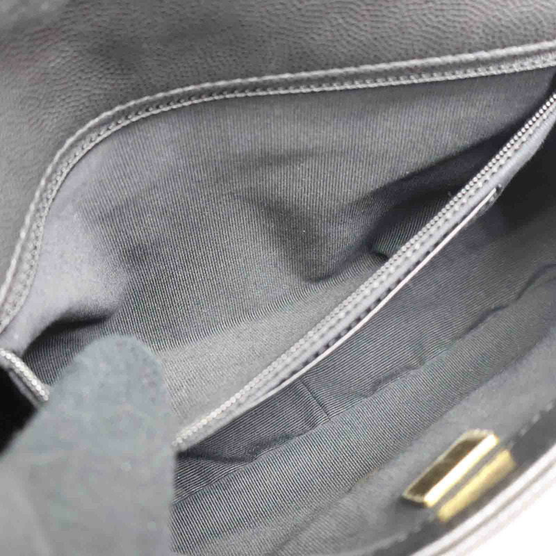 黑色 荔枝紋 牛皮 鍊帶 肩背包【CHANEL 香奈兒】 AS4594B-6