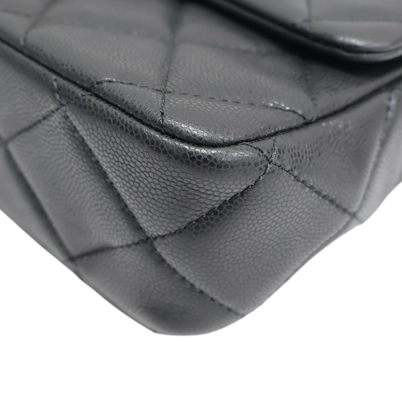 黑色 荔枝紋 牛皮 鍊帶 肩背包【CHANEL 香奈兒】 AS4594B-11