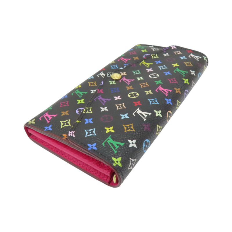 黑彩 原花帆布 Sarah 扣式長夾【LOUIS VUITTON LV 路易威登】 M60668-2