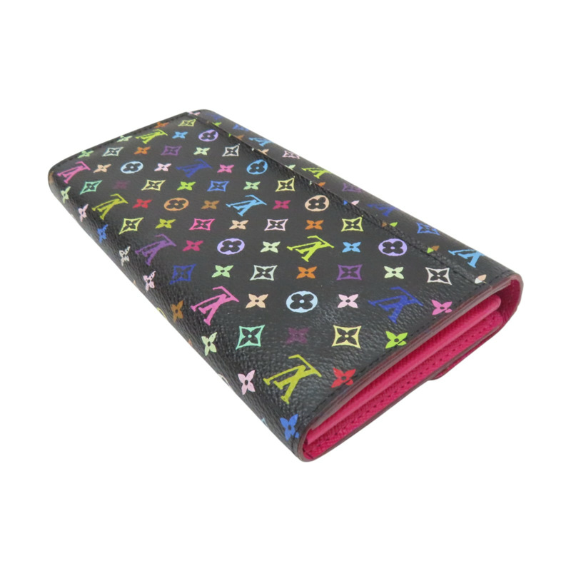 黑彩 原花帆布 Sarah 扣式長夾【LOUIS VUITTON LV 路易威登】 M60668-3