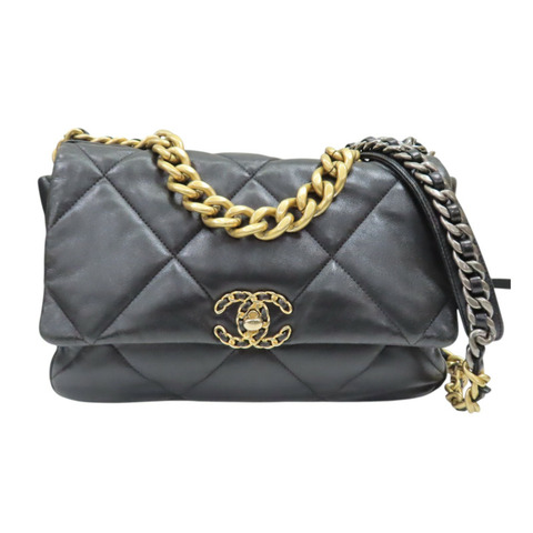 黑色 牛皮 19 兩用包【CHANEL 香奈兒】 AS1161