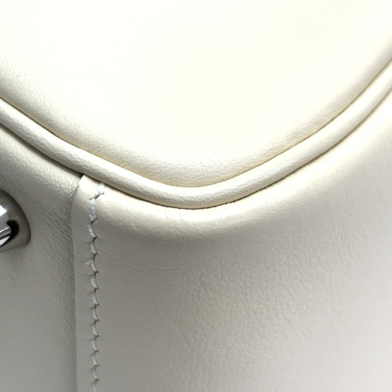 奶油白 芝麻色 Swift牛革 Lindy Mini Verso 肩背包 B刻 銀釦【HERMES 愛馬仕】 H082607CK-8