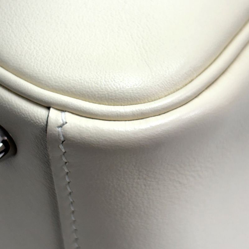 奶油白 芝麻色 Swift牛革 Lindy Mini Verso 肩背包 B刻 銀釦【HERMES 愛馬仕】 H082607CK-10