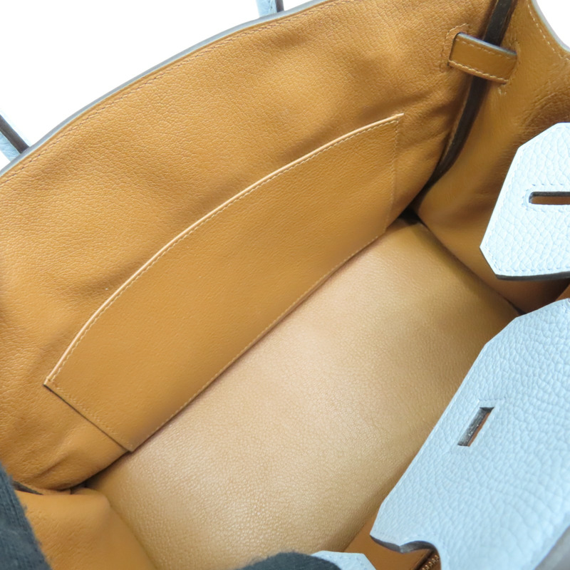 拼色 Clemence 牛皮 Birkin 30 Arlequin 柏金包 手提包 □P刻 銀釦【HERMES 愛馬仕】-6