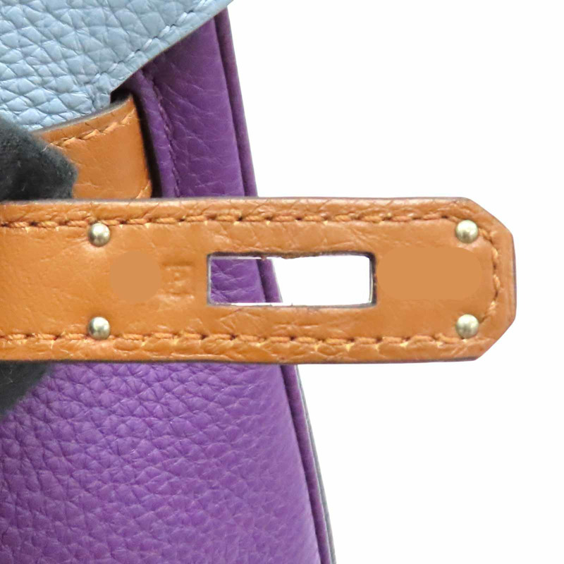 拼色 Clemence 牛皮 Birkin 30 Arlequin 柏金包 手提包 □P刻 銀釦【HERMES 愛馬仕】-9