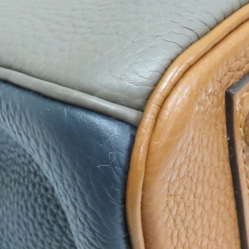 拼色 Clemence 牛皮 Birkin 30 Arlequin 柏金包 手提包 □P刻 銀釦【HERMES 愛馬仕】-13