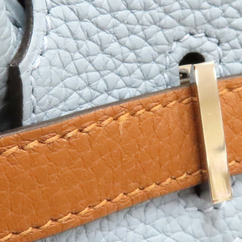 拼色 Clemence 牛皮 Birkin 30 Arlequin 柏金包 手提包 □P刻 銀釦【HERMES 愛馬仕】-15