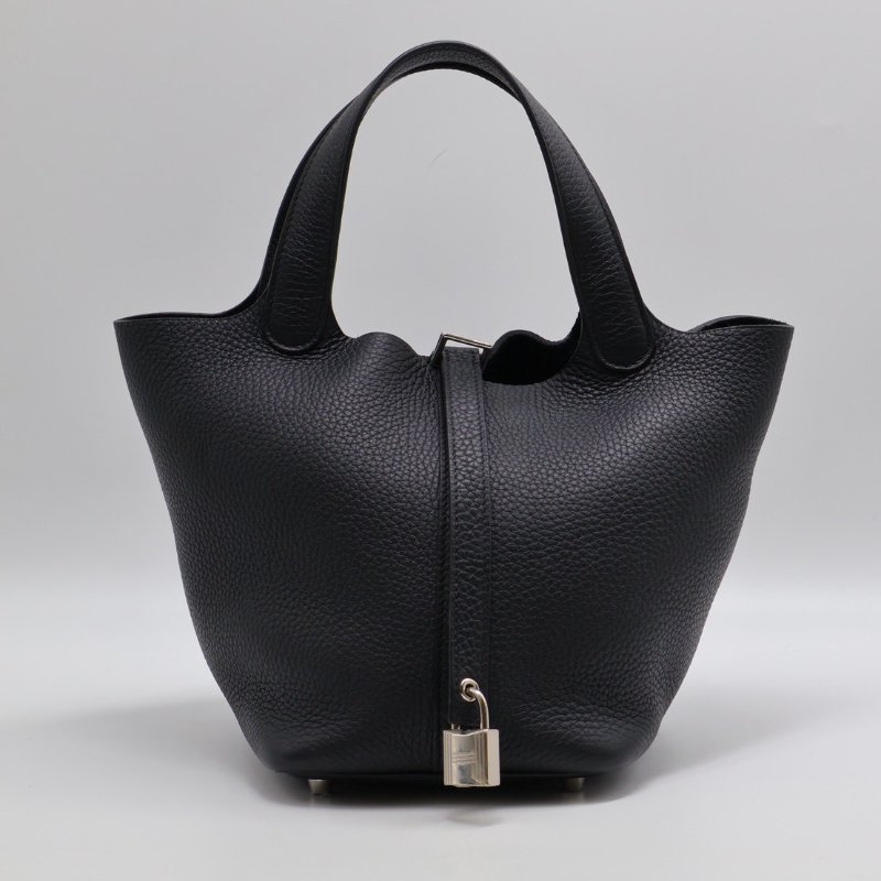 HERMES Picotin 18 - 黑銀 K-0