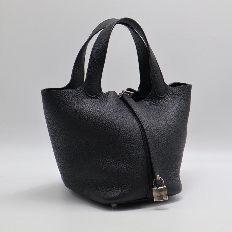 HERMES Picotin 18 - 黑銀 K-1