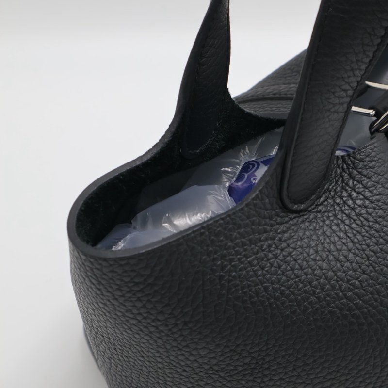 HERMES Picotin 18 - 黑銀 K-6