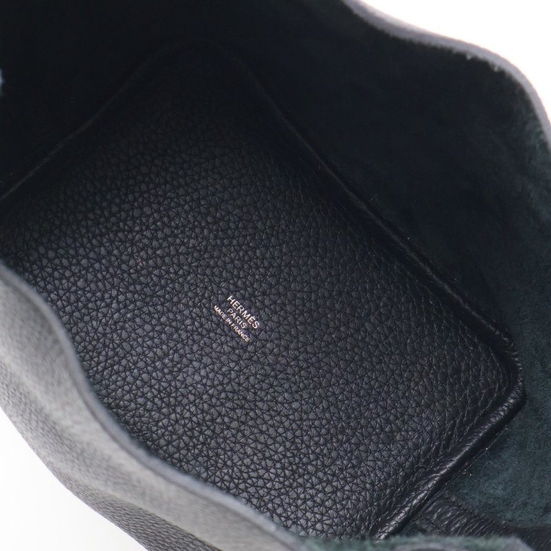 HERMES Picotin 18 - 黑銀 K-7