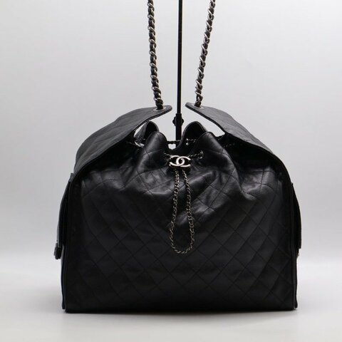 CHANEL 25 Hobo bag - 大號黑銀
