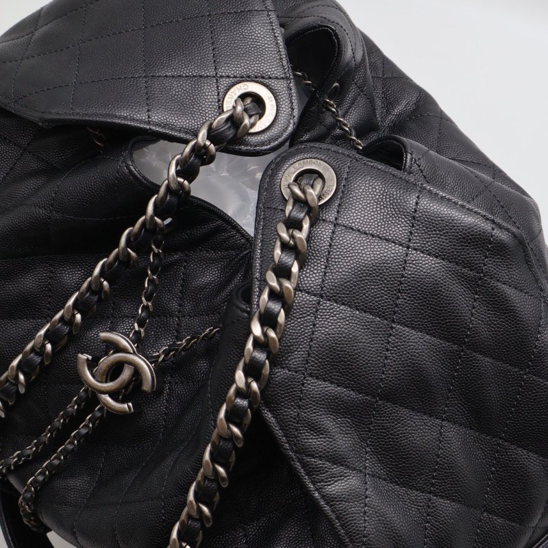 CHANEL 25 Hobo bag - 大號黑銀-4