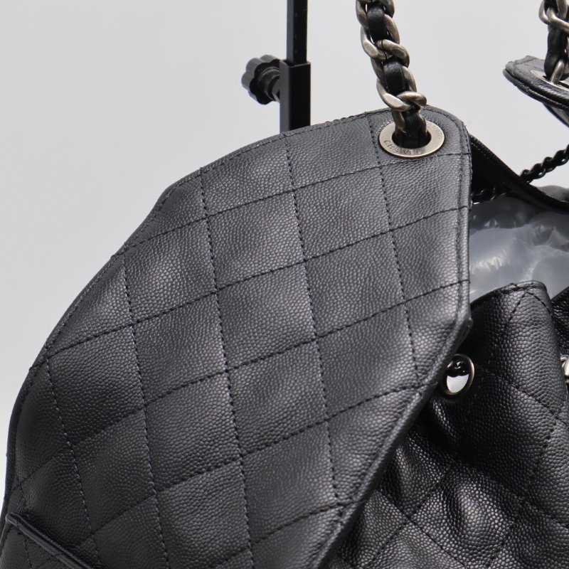 CHANEL 25 Hobo bag - 大號黑銀-5