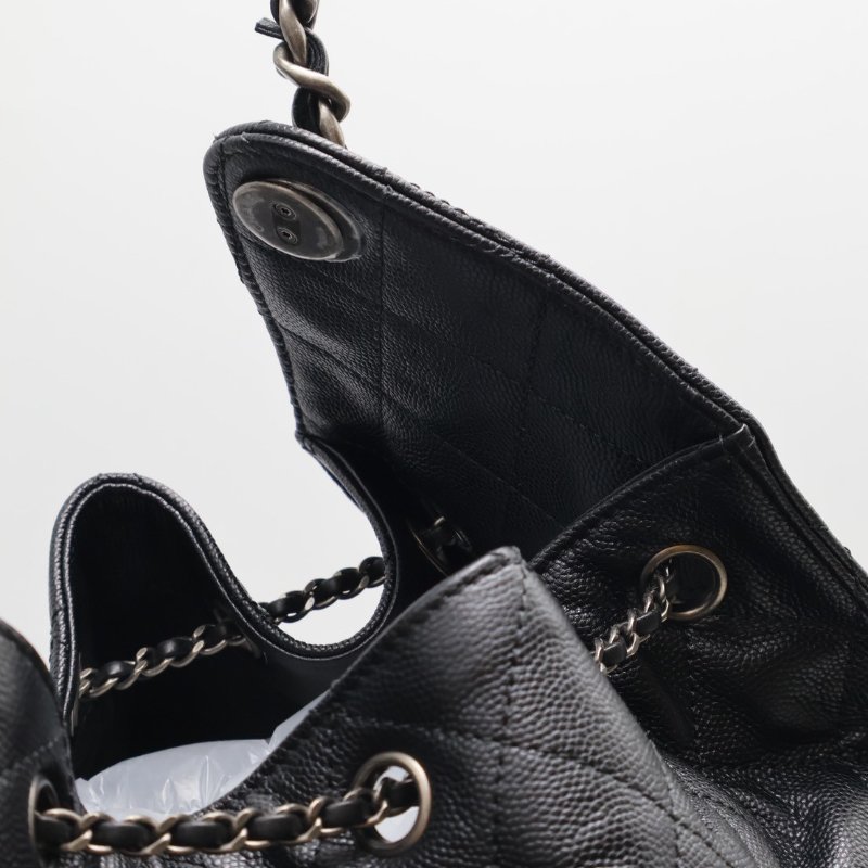 CHANEL 25 Hobo bag - 大號黑銀-7