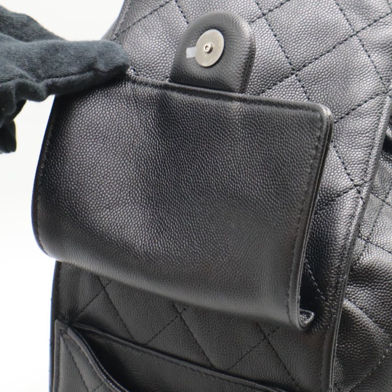 CHANEL 25 Hobo bag - 大號黑銀-13