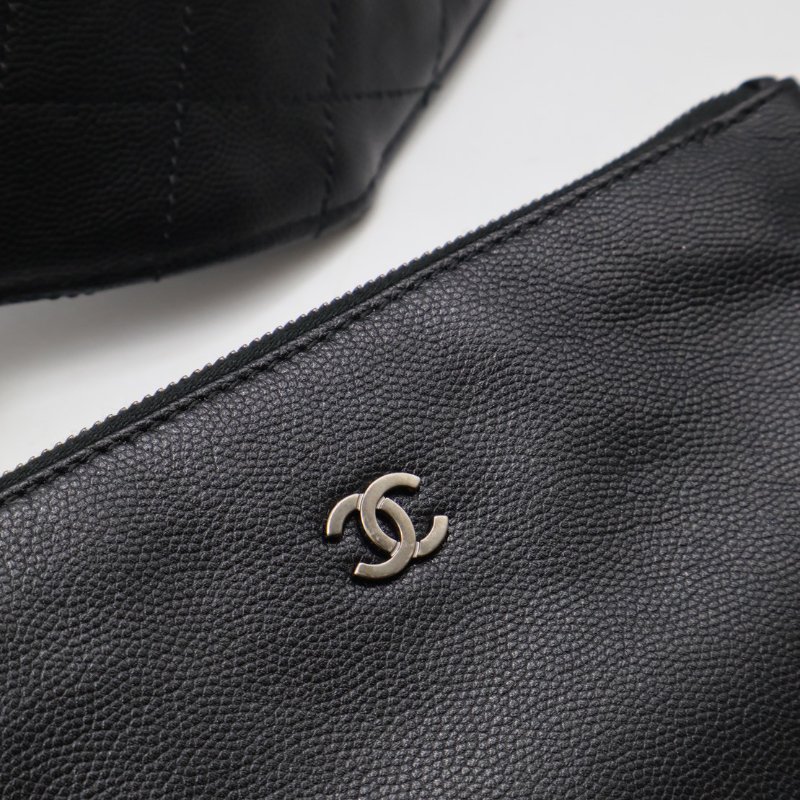 CHANEL 25 Hobo bag - 大號黑銀-17