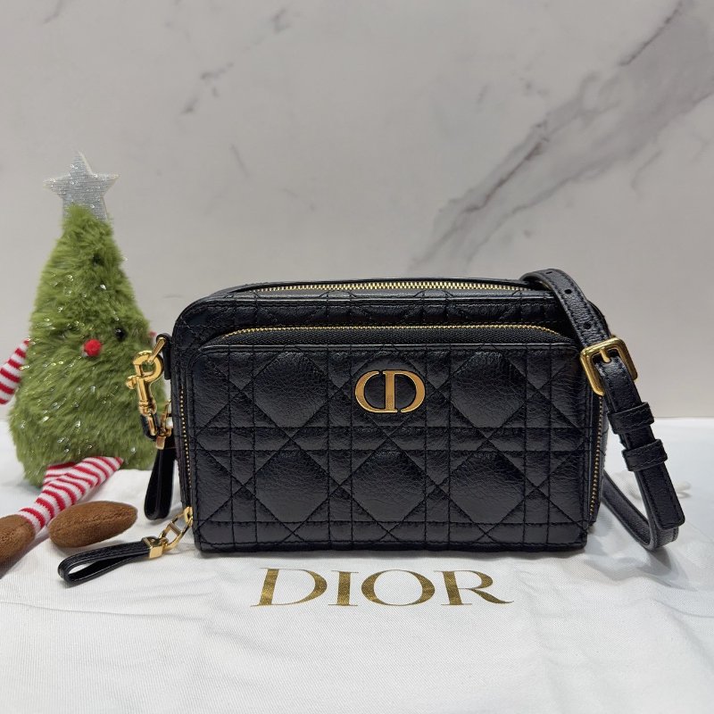 DIOR 全新CARO籐格紋小牛皮相機包-0