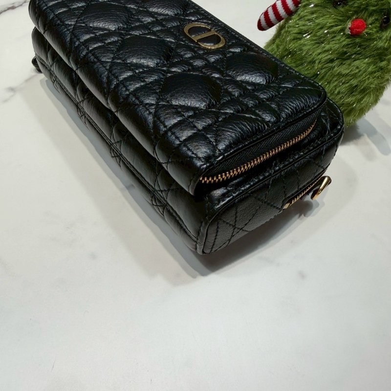 DIOR 全新CARO籐格紋小牛皮相機包-6