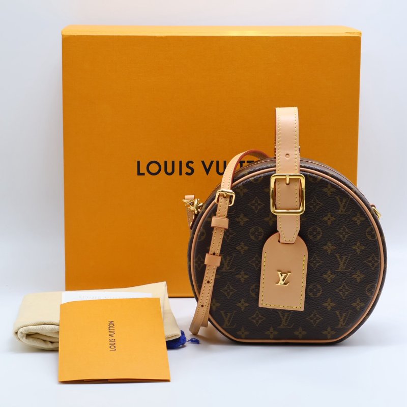 LOUIS VUITTON Petite Boite Chapeau手提圓餅帽盒包-25