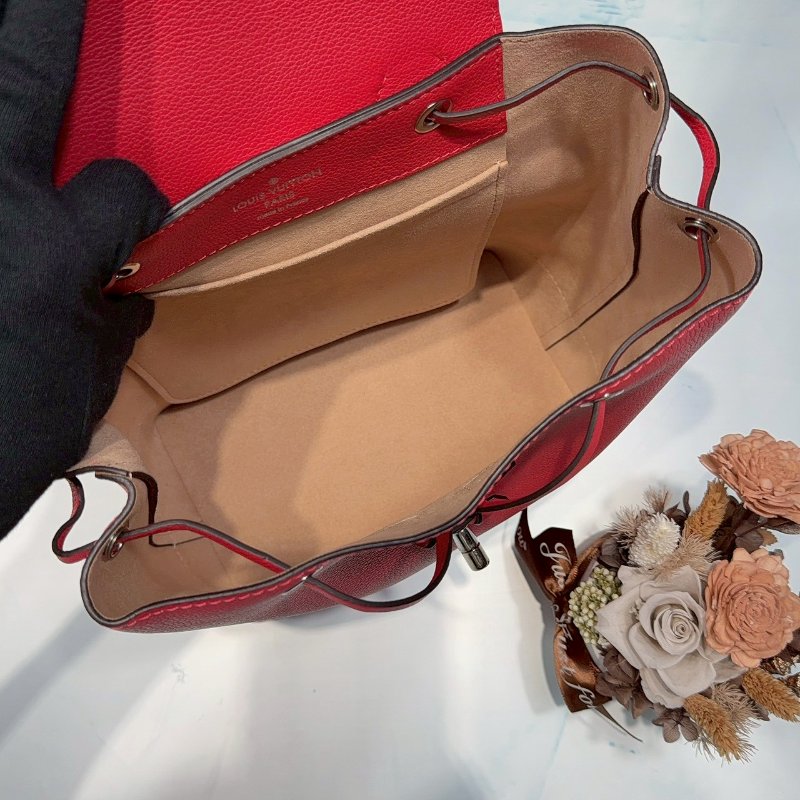 LV Lockme 紅色雙肩後背包-4