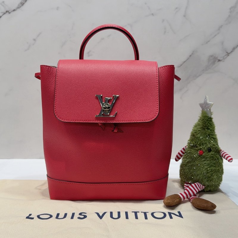LV Lockme 紅色後背包-0