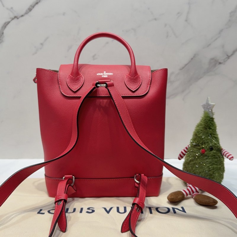 LV Lockme 紅色後背包-1